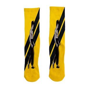 Bruce Lee Sublimated front and back Adult Crew Socks